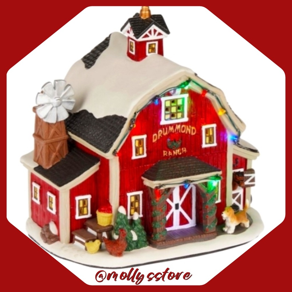HTF Retired ❄️ New Pioneer Woman Christmas Village Decoration. Drummond Ranch